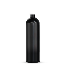 Black HDPE Bottle 1L