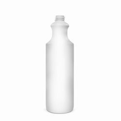 Empty white 500ml HDPE bottle