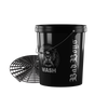 Black Detailing Bucket With Grit Guard WASH