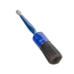 Blue brush with black bristles no. 16