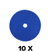 Set of 10 One Step Polishing Pads 90/80mm