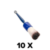 Set of 10 pieces Blue Brush with Light and Dark Bristles No. 16