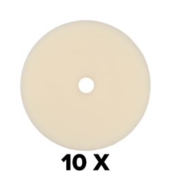 Set of 10 Heavy Cut Polishing Pads 150/130mm