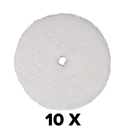 Set of 10 Microfiber Polishing Pads 150/130mm
